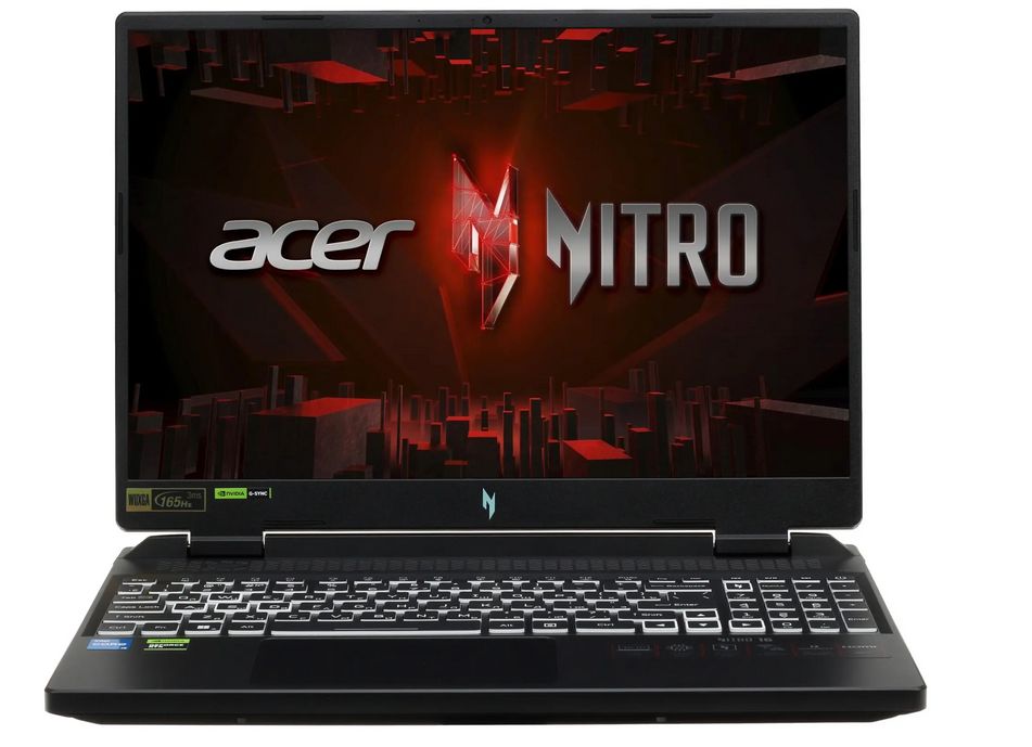 AcerNitro16AN16-51-5034(NH.QLRCD.002)Игровойноутбук16",IntelCorei5-13500H,RAM16ГБ,SSD512ГБ,NVIDIAGeForceRTX4050дляноутбуков(6Гб),WindowsHome,(NH.QLRCD.002),черный,Русскаяраскладка