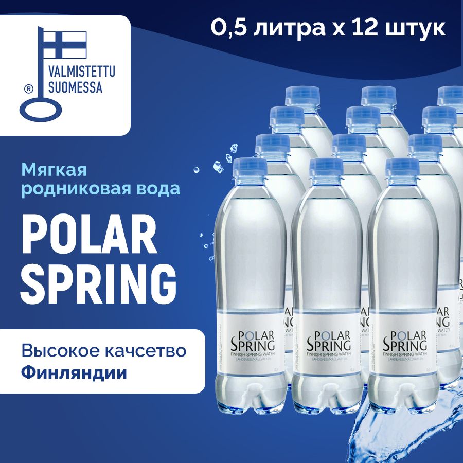 Polar Spring Вода Питьевая Негазированная 500мл. 12шт