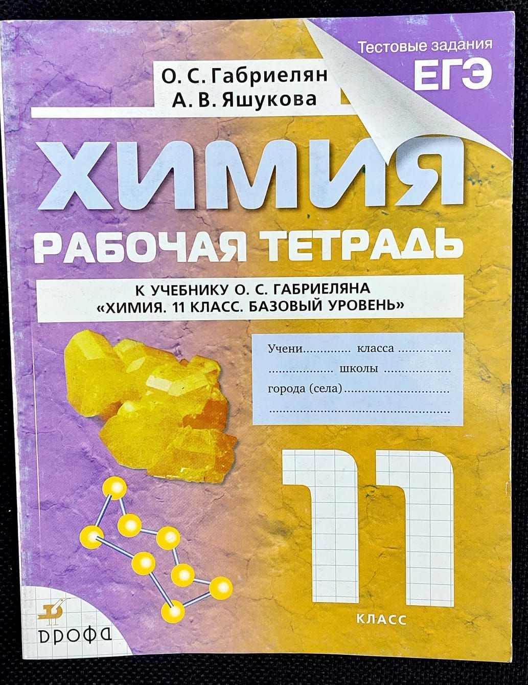 Химия. 11 класс. Рабочая тетрадь. Базовый уровень | Габриелян Олег  Сергеевич, Яшукова Анна Викторовна - купить с доставкой по выгодным ценам в  интернет-магазине OZON (1313155430)