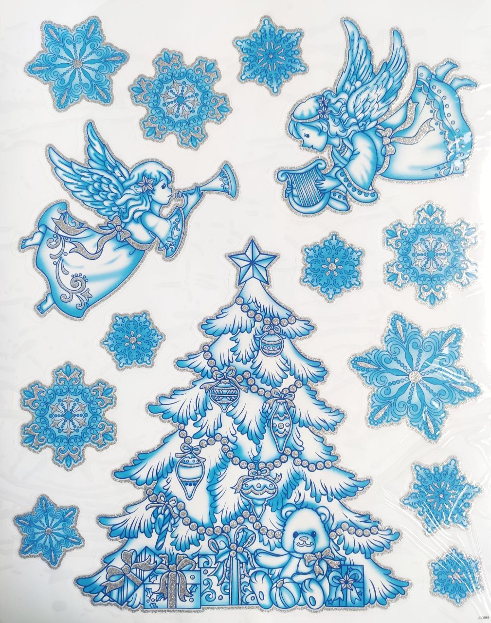 Новогодние наклейки на окна Ozon