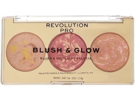 Румяна, Бронзер И Хайлайтер 3В1 Revolution Pro Blush & Glow