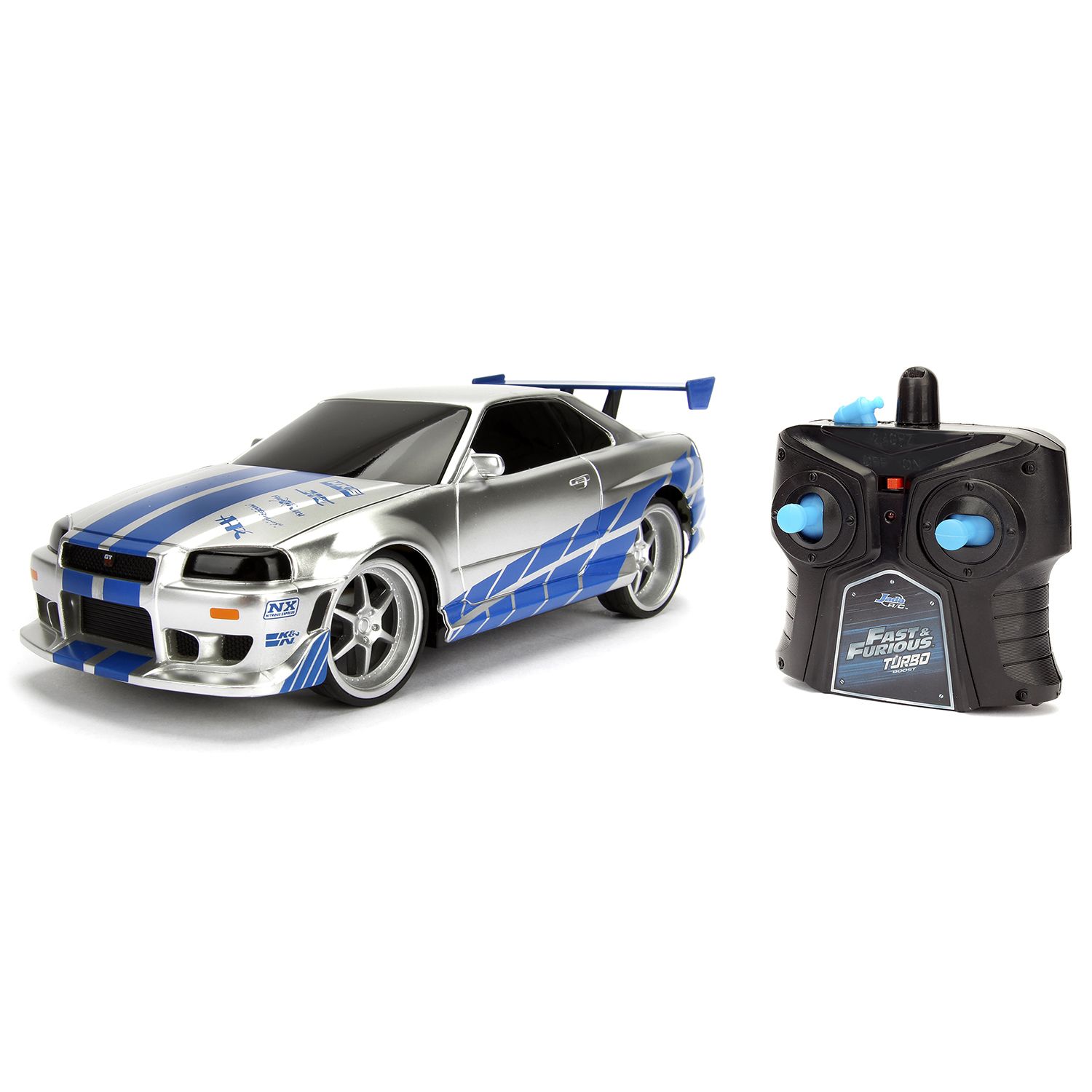 Jada Toys Р/У Модель Машинки Форсаж 1:24 Fast & Furious R/C 2002 Nissan  Skyline GT-R (BNR34) 99371 - купить с доставкой по выгодным ценам в  интернет-магазине OZON (1359225295)