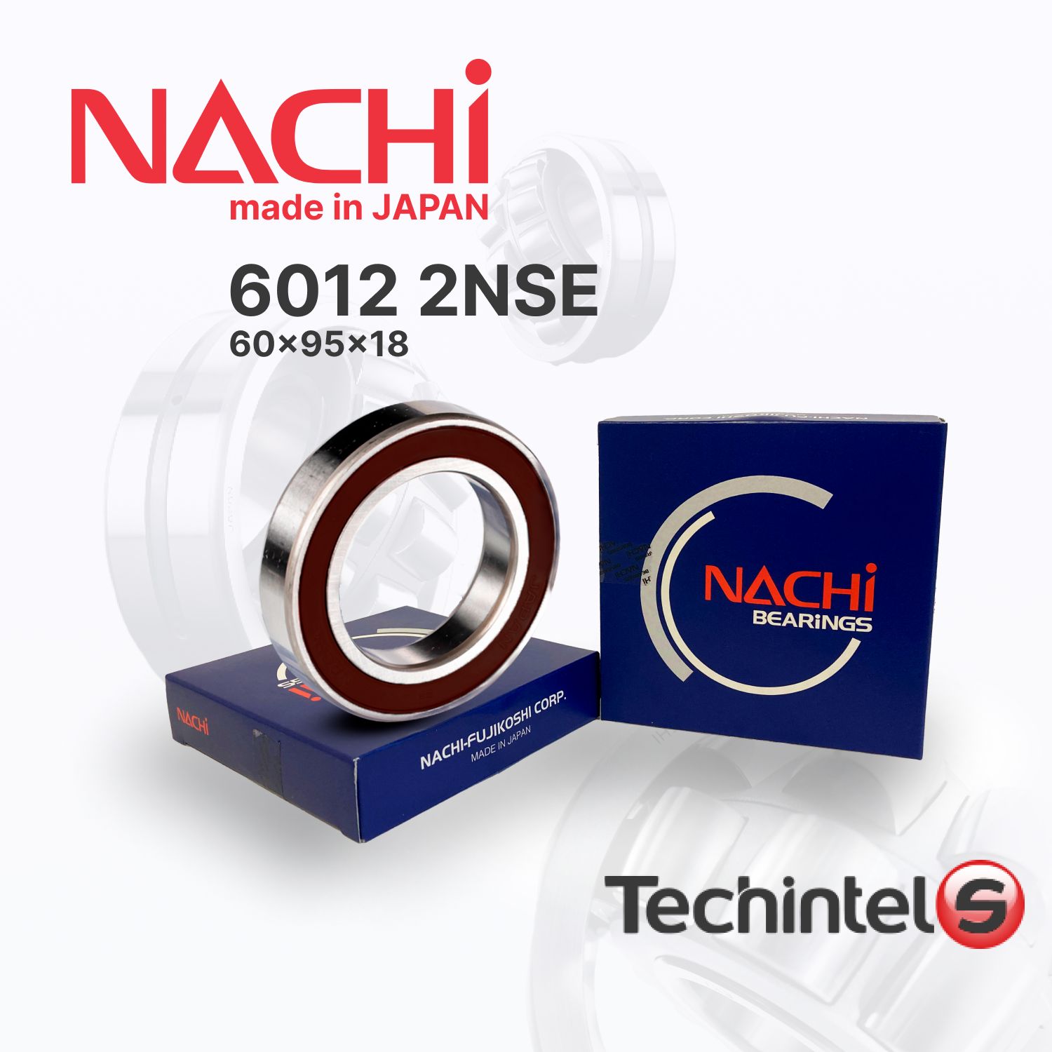 Подшипник NACHI 6012 2NSE (2RS) 60х95х18