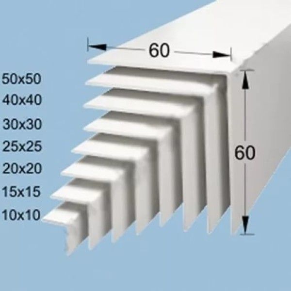 Уголок пвх белый 2700 мм