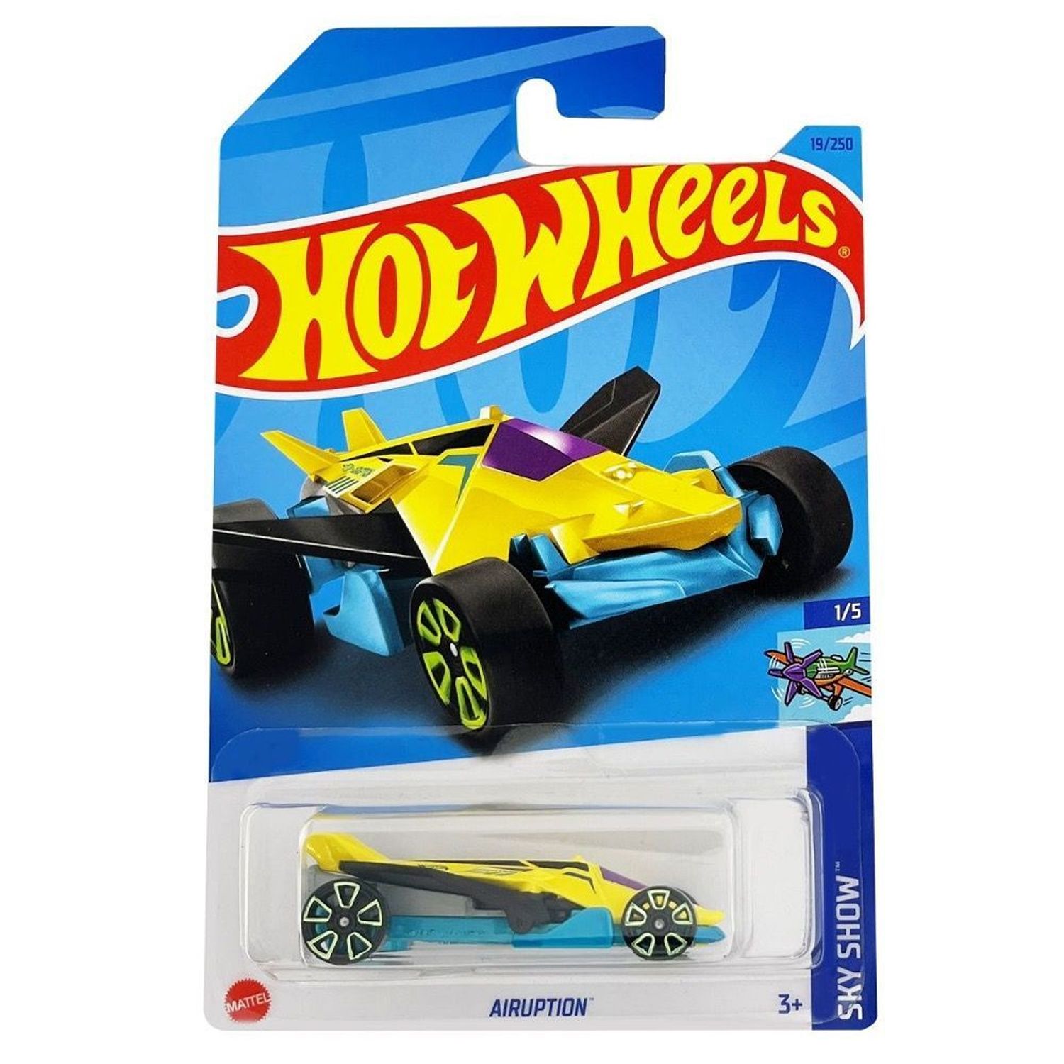 Игрушечная машинка Hot Wheels коллекция SKY SHOW модель AIRUPTION, масштаб 1:64  (металлическая), серия Basic, возраст 3+, 5785-A19-HKK51 - купить с  доставкой по выгодным ценам в интернет-магазине OZON (1350602951)