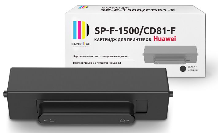 ТонеркартриджF-1500/CD81-F1,5kсовместимыйлазерныйдляHuaweiPIXLABX1/PixLabB5черныйсчипомSolutionPrint