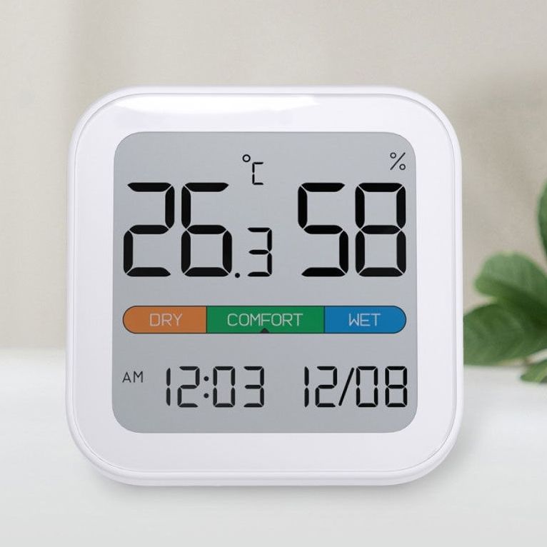 Метеостанциясчасами/термометр-гигрометрXiaomiMIIIWComfortTemperatureAndHumidityClockS210(MW22S06).Датчиктемпературыивлажностивпомещении