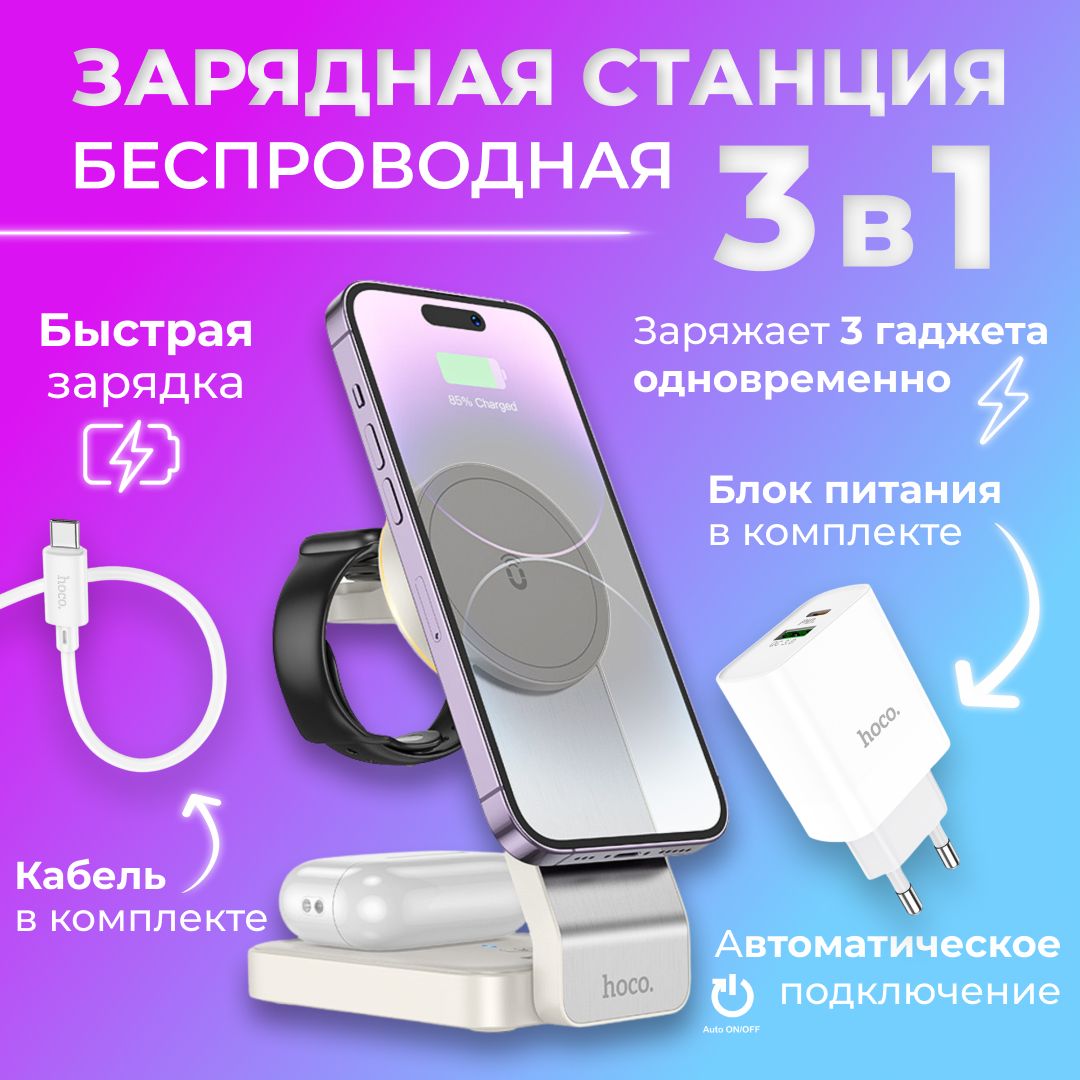 Беспроводное зарядное устройство JOY STORE CQ3_USB Type-C, 17 Вт, USB  Type-C, Quick Charge 3.0 - купить по выгодной цене в интернет-магазине OZON  (1379980518)