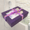 Банный подарочный набор, в коробке, сине-фиолетовый, 22х16х6 см - изображение