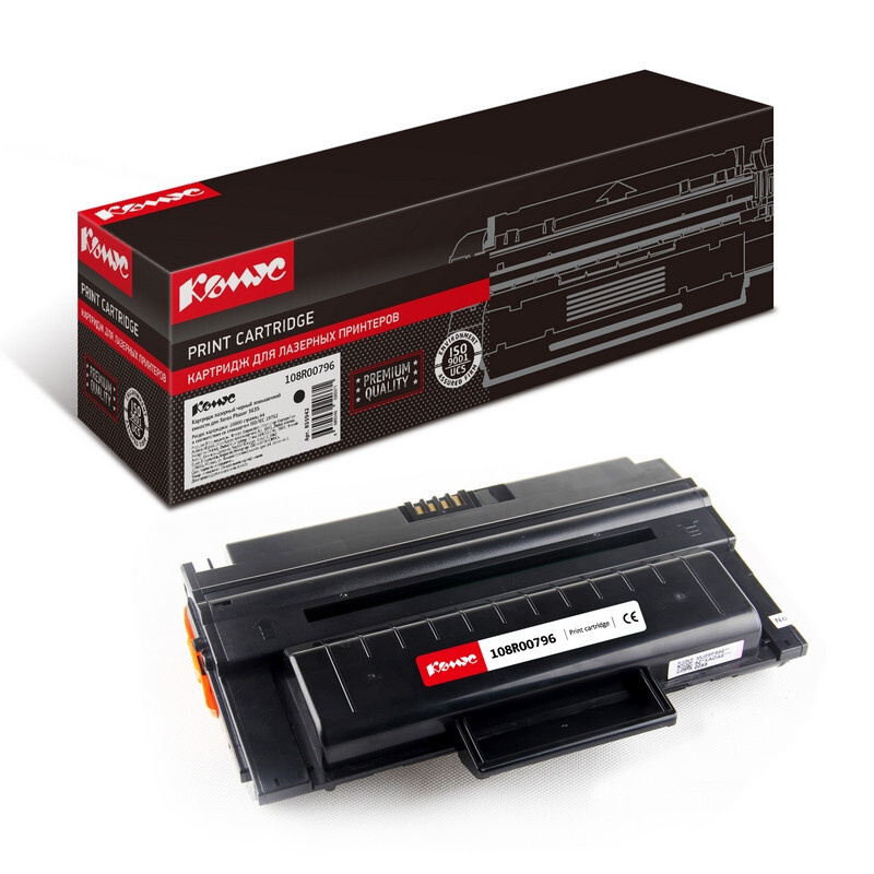 Картридж лазерный Комус 108R00796 черный, повышенная емкость, для Xerox Ph 3635MFP  #1
