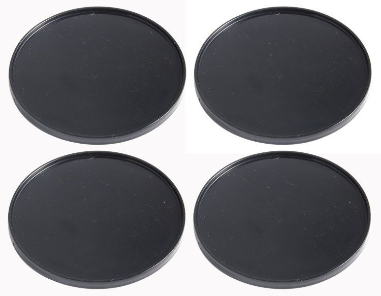 Колпачки на литые диски КиК Виком Рапид 63/55/8 мм комплект-4 шт /Заглушки ступицы 63-55 черные пластиковые #1