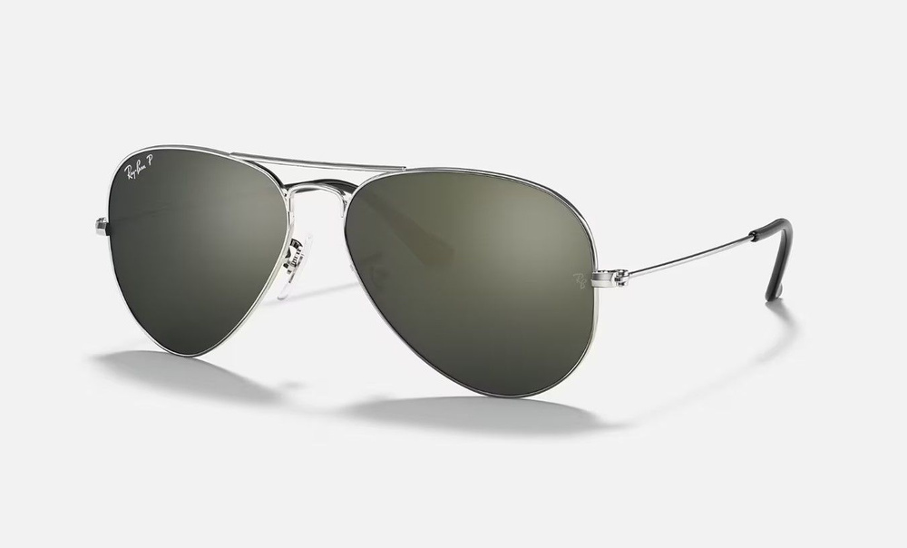 Солнцезащитные очки унисекс, авиаторы RAY-BAN с чехлом, линзы ...