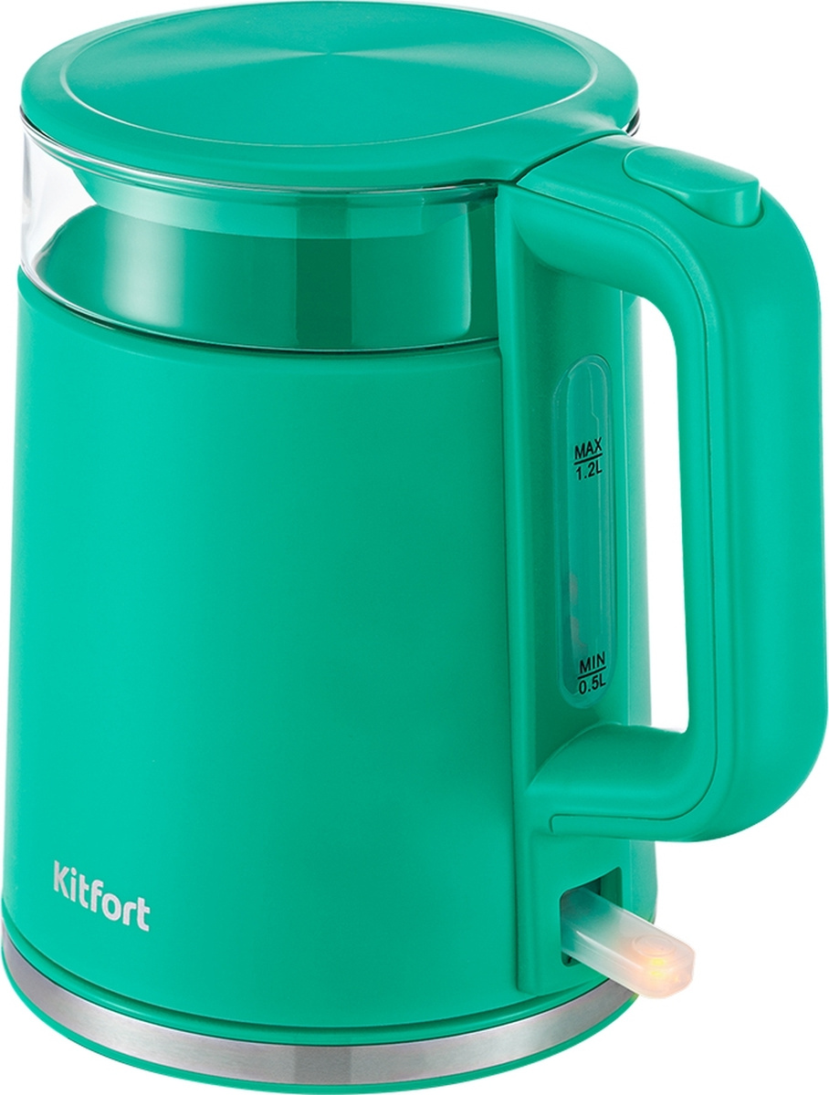 Электрический чайник Kitfort КТ-6124-3, бирюзовый #1