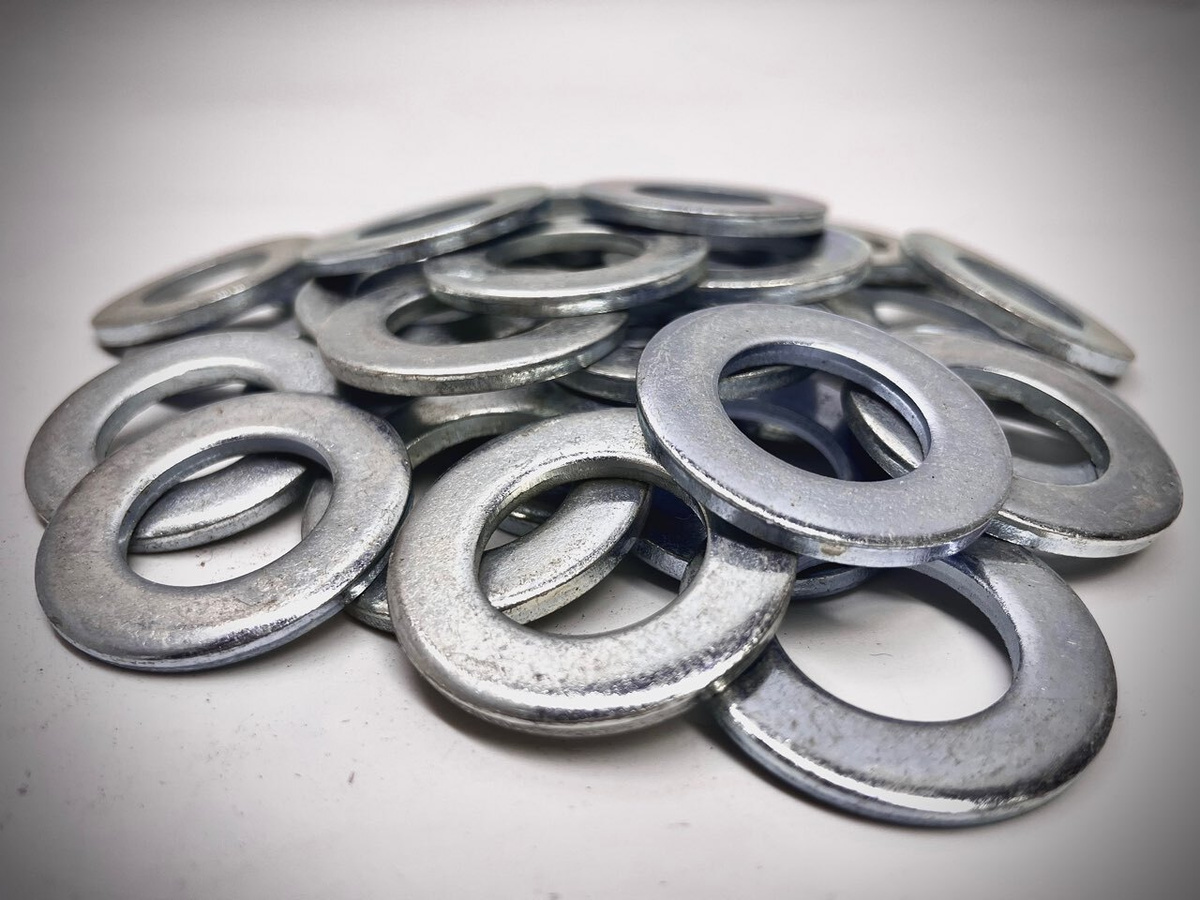 Шайба Плоская М18, DIN125, 50 шт. — купить в интернет-магазине OZON с ...