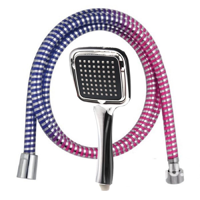 Душевой комплект Thermofix Sh-109:FX2933 (лейка 3 режима + шланг 1.5 м  ХАМЕЛЕОН) хром, черный — купить в интернет-магазине OZON с быстрой доставкой