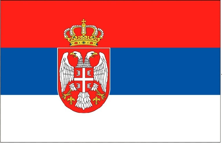 Сербский Флаг Фото