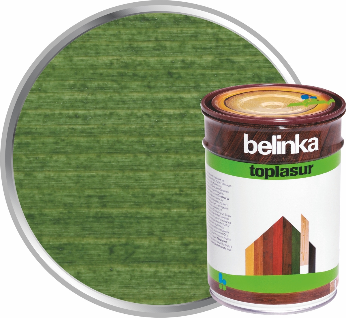 Пропитка д/древесины BELINKA TOPLASUR №19 зеленая 1л Белинка - купить ...