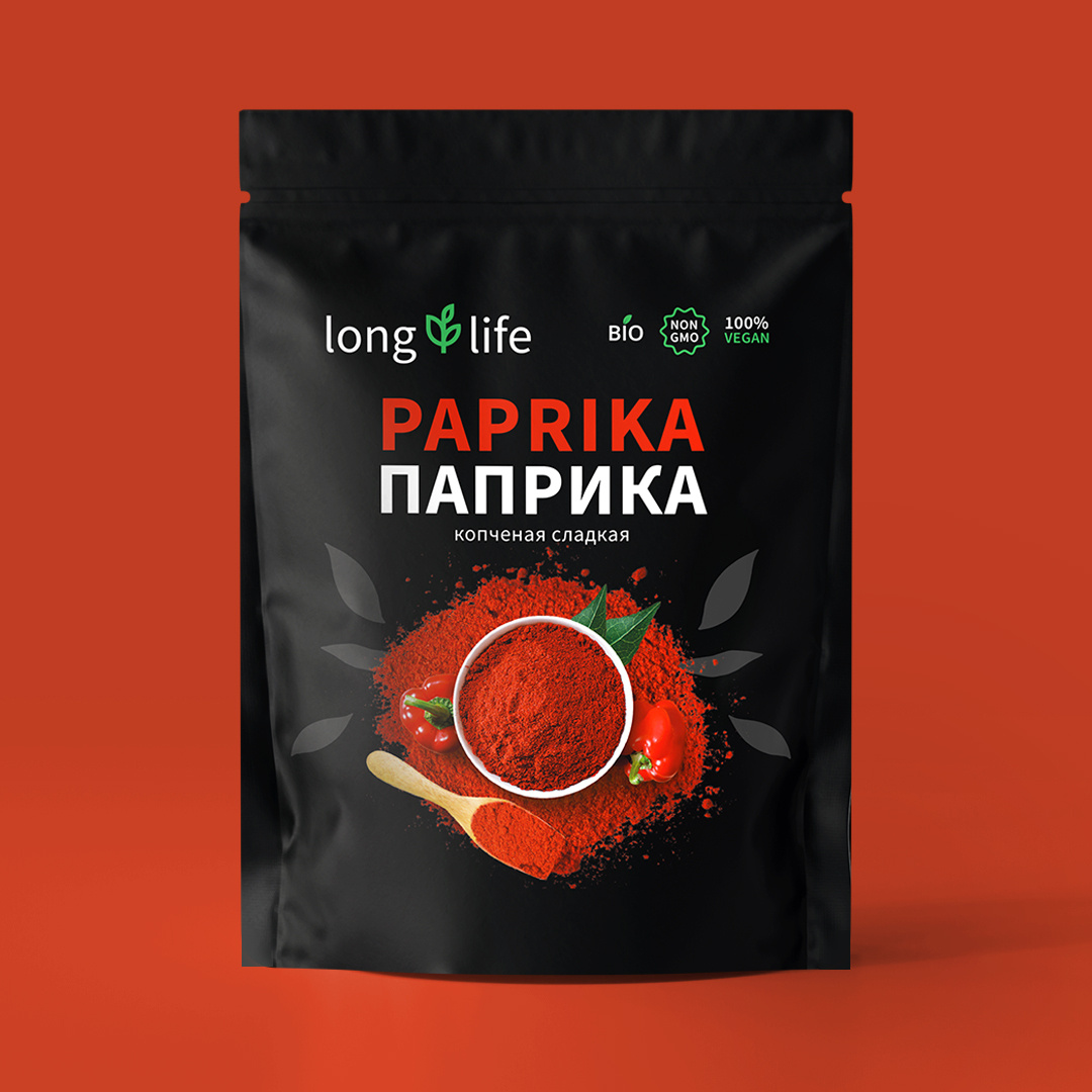 Паприка сушеная молотая Испания 250 гр копченая сладкая красная высший ...