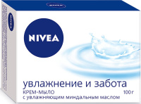Nivea Увлажнение и забота Крем-мыло, с миндальным маслом, 100 гр. Спонсорские товары