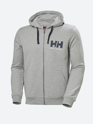 logo fleece zip hoodie