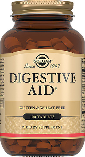 Характеристики Solgar, Digestive Aid "Комплекс для пищеварения", 100 ...