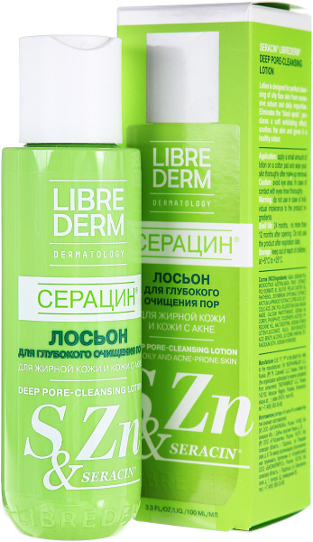 Librederm Серацин лосьон для глубокого очищения пор 100 мл купить на ...