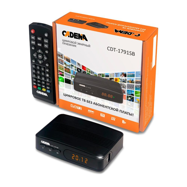 ТВ-ресивер Cadena CDT-1791SB_0А-00001256, черный купить по выгодной ...