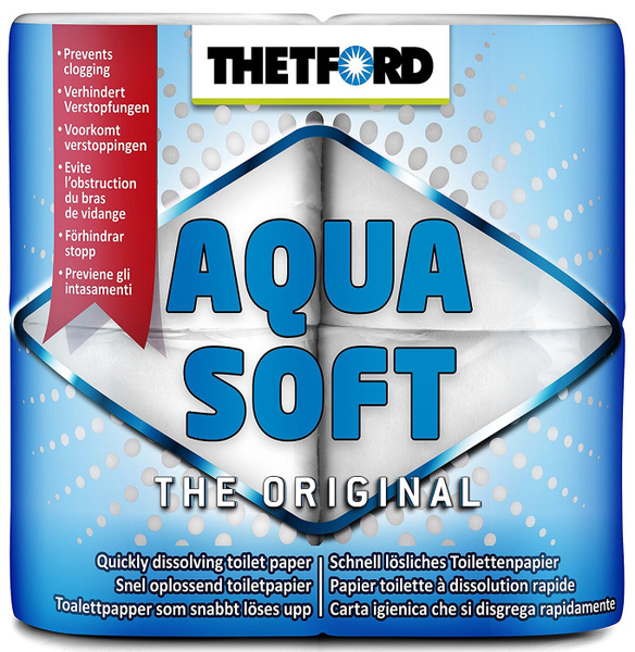Бумага для биотуалета Thetford Aqua Soft растворимая 4 шт. - купить с ...