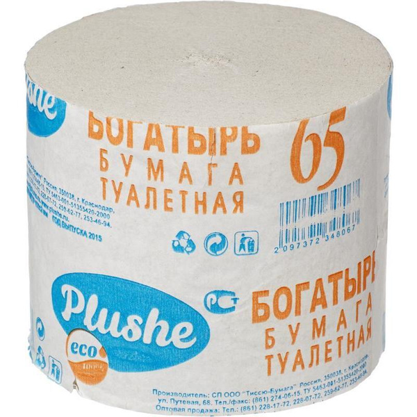 Туалетная бумага "Богатырь" (15рулх58м) - купить с доставкой по ...