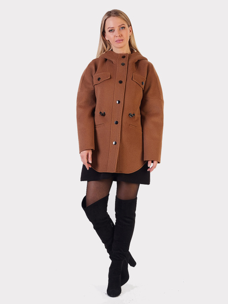 Пальто Lidia Collection, Демисезон, размер 44, цвет коричневый - купить ...