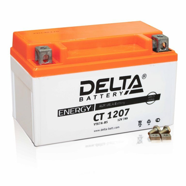 Аккумулятор для мототехники Delta Battery CT1207 (YTX7A-BS) купить по ...