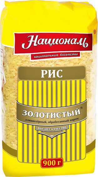 Рис Националь Золотистый длиннозерный пропаренный 900 г - купить с ...