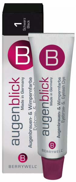 Berrywell Краска для бровей и ресниц, №1 черная 15мл купить на OZON по ...