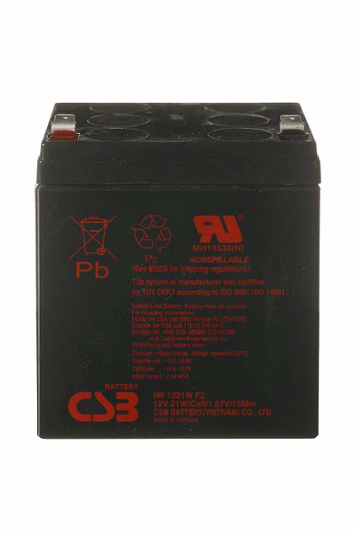 Свинцово-кислотный аккумулятор CSB HR 1221 W F2 ( 12V 5AH) для детского ...