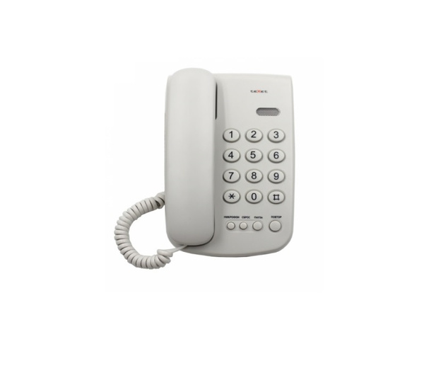 Проводной телефон teXet TX-241 серый - купить с доставкой по выгодным ...