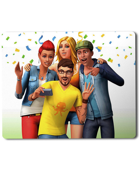 Геймерский коврик Sims (симс, симсити, персонажи, любовь, дружба ...