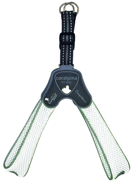 Coralpina Мягкая шлейка "Супер Комфорт" белая (обхват груди 20-30 см/0 ...