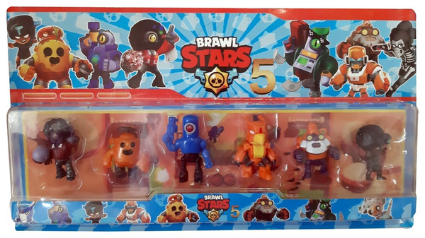 Игровой набор фигурок из Бравл Старс/Браво Старс 6 штук (Brawl Stars ...