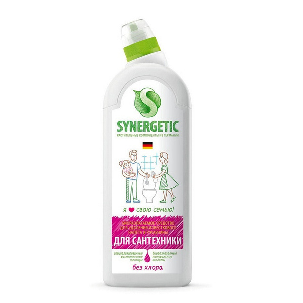 Средство для сантехники Synergetic 1л - купить с доставкой по выгодным ...