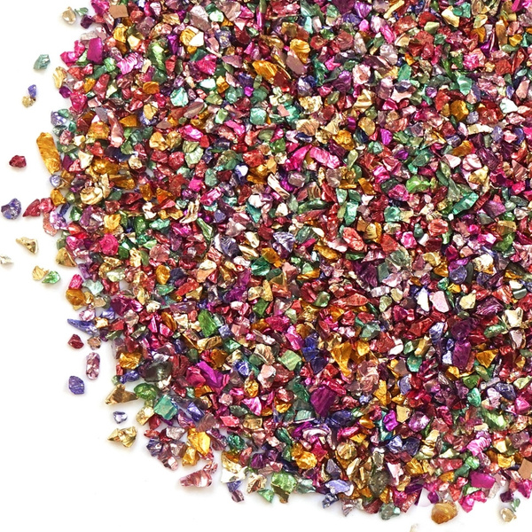 Стеклянная крошка мелкая разноцветная EPOXYMASTER, 100г - купить с ...