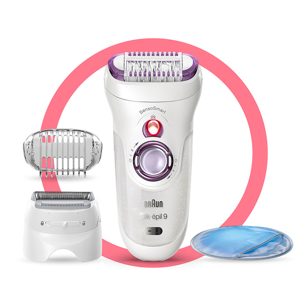 Эпилятор женский Braun Silk-epil 9 SensoSmart 9/710, 3 насадки - купить ...