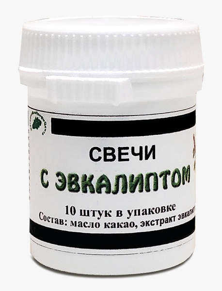 Свечи с эвкалиптом, банка, 10 шт. - купить с доставкой по выгодным ...