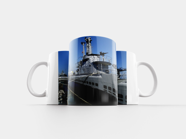 Кружка Printstar "Подводная лодка, морской, военный корабль", 320 мл ...