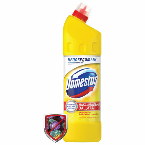 Чистящее средство 1 л, DOMESTOS (Доместос) "Лимонная свежесть", с ...