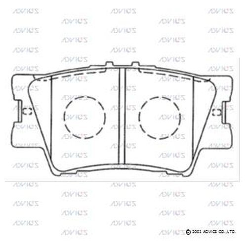 Колодки тормозные (Сзади) Toyota Camry (XV40,XV50) 01-21 / Harrier 13-20