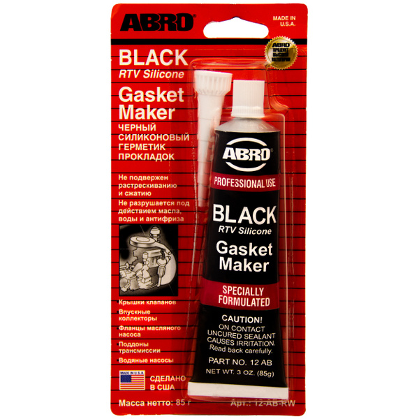 Герметик силиконовый автомобильный ABRO Gasket Maker BLACK / Made in U