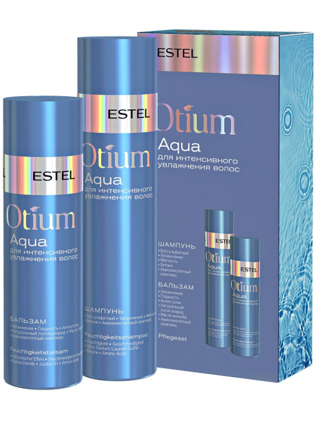 ESTEL PROFESSIONAL Бессульфатный набор OTIUM AQUA для увлажнения волос ...