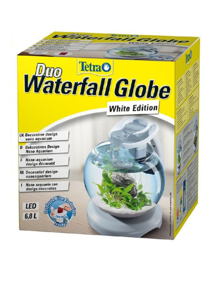 Аквариум Tetra Cascade Globe Duo Waterfall белый 6,8л круглый с LED ...