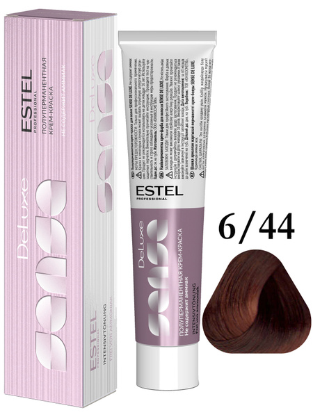 ESTEL PROFESSIONAL Краска для волос SENSE DE LUXE 6/44, темно-русый ...