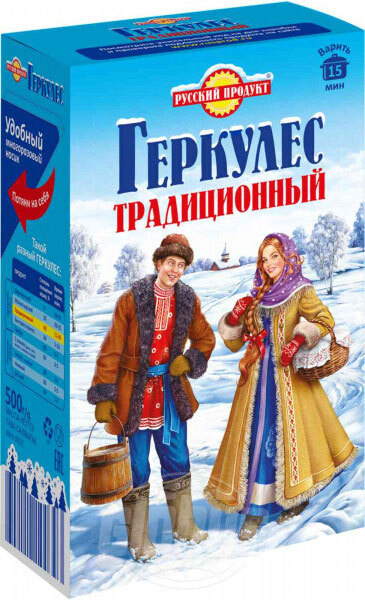 Русский продукт геркулес традиционный, 500 г - купить с доставкой по ...